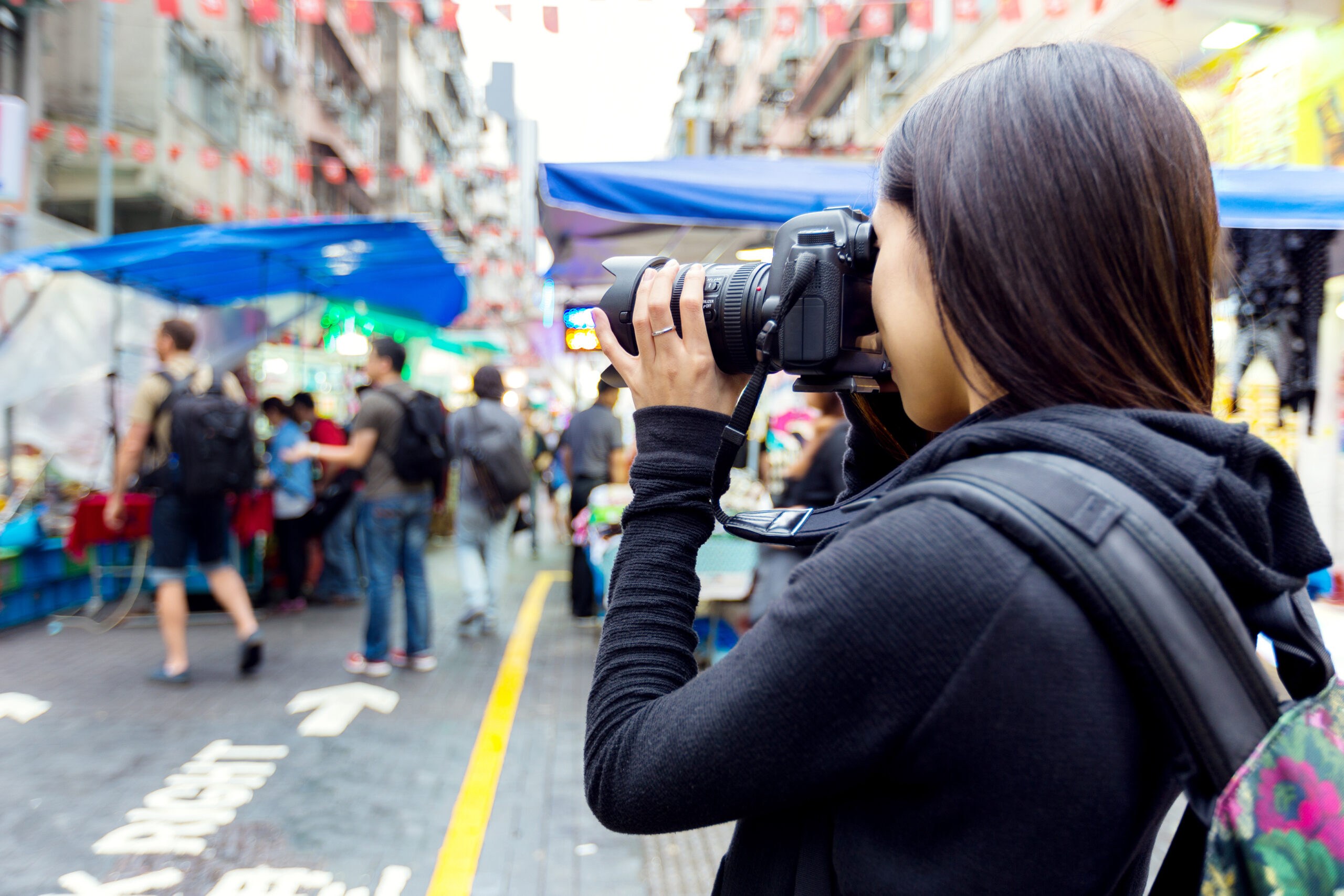 Tourist,Taking,Photo,With,Camera